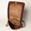 ADBGA213 American Darling Handcrafted Tooled Leather Messenger Bag with Headdress