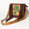 ADBGA213 American Darling Handcrafted Tooled Leather Messenger Bag with Headdress