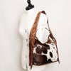 ADBGA214 American Darling Cowhide & Tooled Leather Fringe Hobo Shoulder Handbag