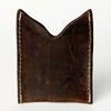 ADCCF108 Hand-Tooled Leather Card Holder - Sunflower & Western Floral Design