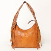 ADBGA215 American Darling Hobo Bag Full Grain Leather with Tooled Strap & Fringe