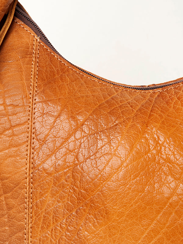 ADBGA215 American Darling Hobo Bag Full Grain Leather with Tooled Strap & Fringe