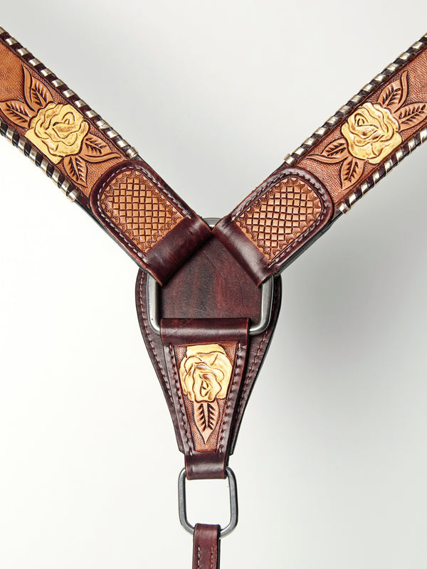LC-ADPAF135-BC Western Leather Breast Collar