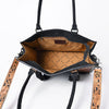 ADBG230 American Darling Western Leather Tote Bag - Hand Tooled Floral Carved Damascus Purse