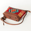 ADBG783 American Darling Western Leather Cross body Bag - Handcrafted Woven Saddle Blanket Purse