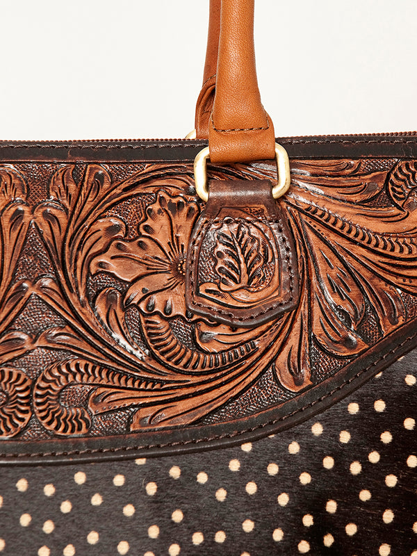 LC-ADBGI105 Tote Genuine Western Leather Women Bag Sage