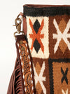 ADBGA218 American Darling Saddle Blanket Large Cross body Bag Leather Fringe