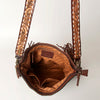 ADBGA218 American Darling Saddle Blanket Large Cross body Bag Leather Fringe