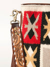 ADBGA218 American Darling Saddle Blanket Large Cross body Bag Leather Fringe