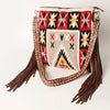 ADBGA218 American Darling Saddle Blanket Large Cross body Bag Leather Fringe