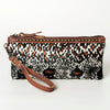 ADBG344 American Darling Hair On Hide Leather Western Style Wristlet Clutch Purse