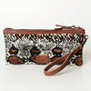 ADBG344 American Darling Hair On Hide Leather Western Style Wristlet Clutch Purse
