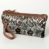 ADBG344 American Darling Hair On Hide Leather Western Style Wristlet Clutch Purse