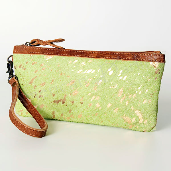 ADBG344 American Darling Hair-On Cowhide Wristlet Bag