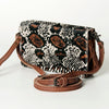 ADBG485 American Darling Hair-On Cowhide Organiser Bag