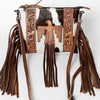 ADBG109 American Darling Hair-On Cowhide Crossbody Bag - Genuine Leather Western Purse