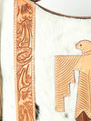 ADBG803TB American Darling Hair-on-Hide & Hand-Tooled Leather Thunderbird Hobo Bag