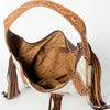 ADBG803TB American Darling Hair-on-Hide & Hand-Tooled Leather Thunderbird Hobo Bag