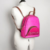 ADBGS156 Hot Pink Cowhide Leather Backpack with Inlay - Western Cowgirl Statement Bag