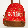 ADBGS156 Red Hair-On Hide Leather Mini Backpack - Western Cowgirl Style