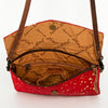 ADBGS178 Red Metallic Cowhide Envelope Crossbody - Western Leather Purse