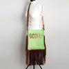 ADBGS192 Large Crossbody Genuine Western Leather Women Bag Sage