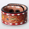 LC-ADBRF175 carved Genuine Leather Bracelet women