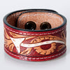 LC-ADBRF185 carved Genuine Leather Bracelet women