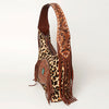 ADBGA222 American Darling Hair-On Cowhide Tote Bag Leather Fringe Turquoise Concho