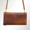 ADBGM179 Handcrafted Western Tooled Leather Crossbody with Artistic Rodeo Design