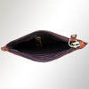 ADBGM121 Handwoven Leather Coin Pouch - Distressed Basketweave Zip Wallet