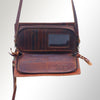 ADBGM169 Hand-Painted Leather Crossbody Purse - Multiple Western Scene