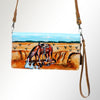 ADBGM169 Hand-Painted Leather Crossbody Purse - Multiple Western Scene