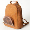 ADBGS156 Embossed Western Backpack with Hand-Tooled Floral Leather Pocket