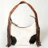 ADBG803 American Darling Western Hobo Bag Hair-On Cowhide & Tooled Leather Shoulder Purse