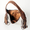 ADBG803 American Darling Handcrafted Cowhide Hobo Bag Tooled Leather Fringe Shoulder Bag