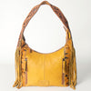 ADBG803 American Darling Handcrafted Cowhide Hobo Bag Tooled Leather Fringe Shoulder Bag