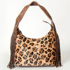 ADBG803 American Darling Handcrafted Cowhide Hobo Bag Tooled Leather Fringe Shoulder Bag