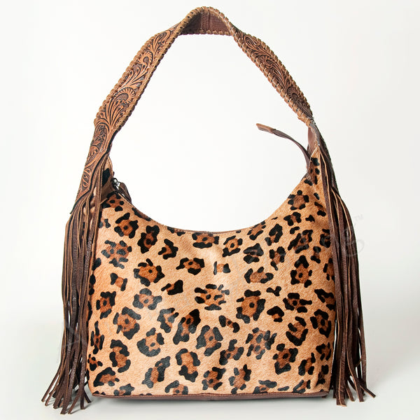 ADBG803 American Darling Handcrafted Cowhide Hobo Bag Tooled Leather Fringe Shoulder Bag