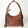 ADBG803 American Darling Handcrafted Cowhide Hobo Bag Tooled Leather Fringe Shoulder Bag