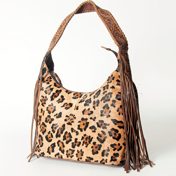 ADBG803 American Darling Handcrafted Cowhide Hobo Bag Tooled Leather Fringe Shoulder Bag