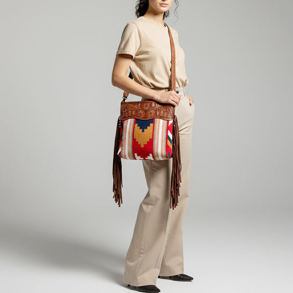 LC-ADBGZ556 Crossbody Genuine Western Leather Women Bag