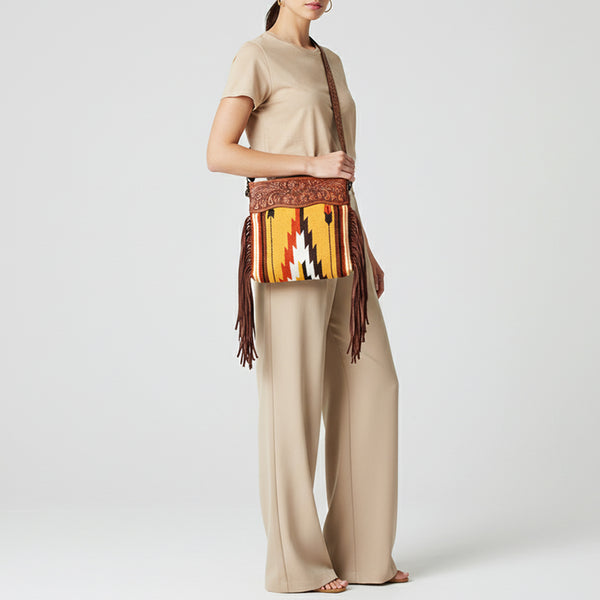 LC-ADBGZ567 Crossbody Genuine Western Leather Women Bag