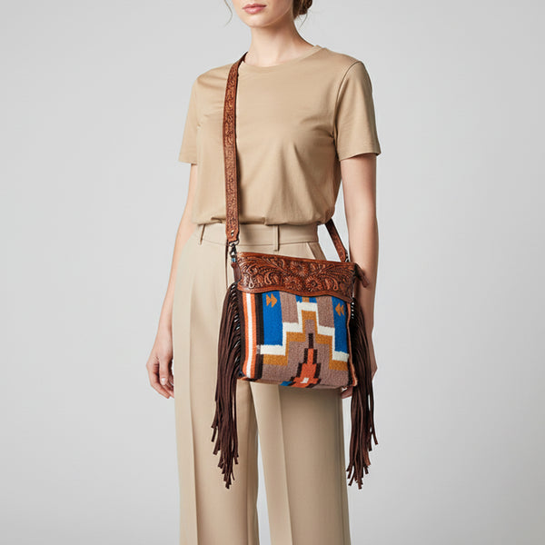 LC-ADBGZ568 Crossbody Genuine Western Leather Women Bag