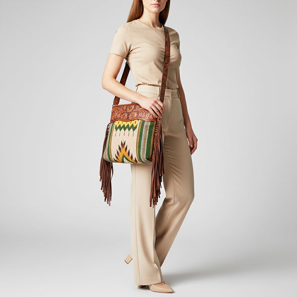 LC-ADBGZ575 Crossbody Genuine Western Leather Women Bag