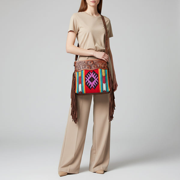 LC-ADBGZ581 Crossbody Genuine Western Leather Women Bag