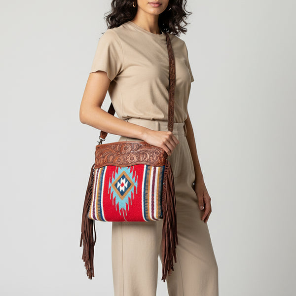 LC-ADBGZ582 Crossbody Genuine Western Leather Women Bag