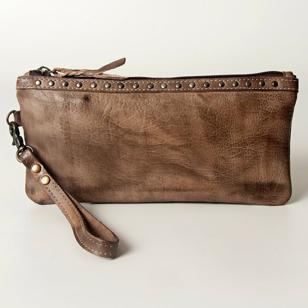 LC-NMBG101 Wristlet Genuine Leather women bag western Bag