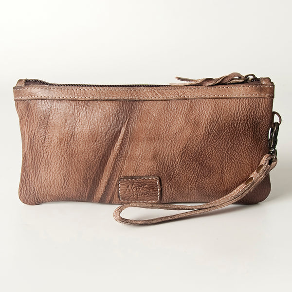 LC-NMBG101 Wristlet Genuine Leather women bag western Bag