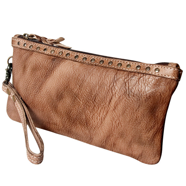 LC-NMBG101 Wristlet Genuine Leather women bag western Bag